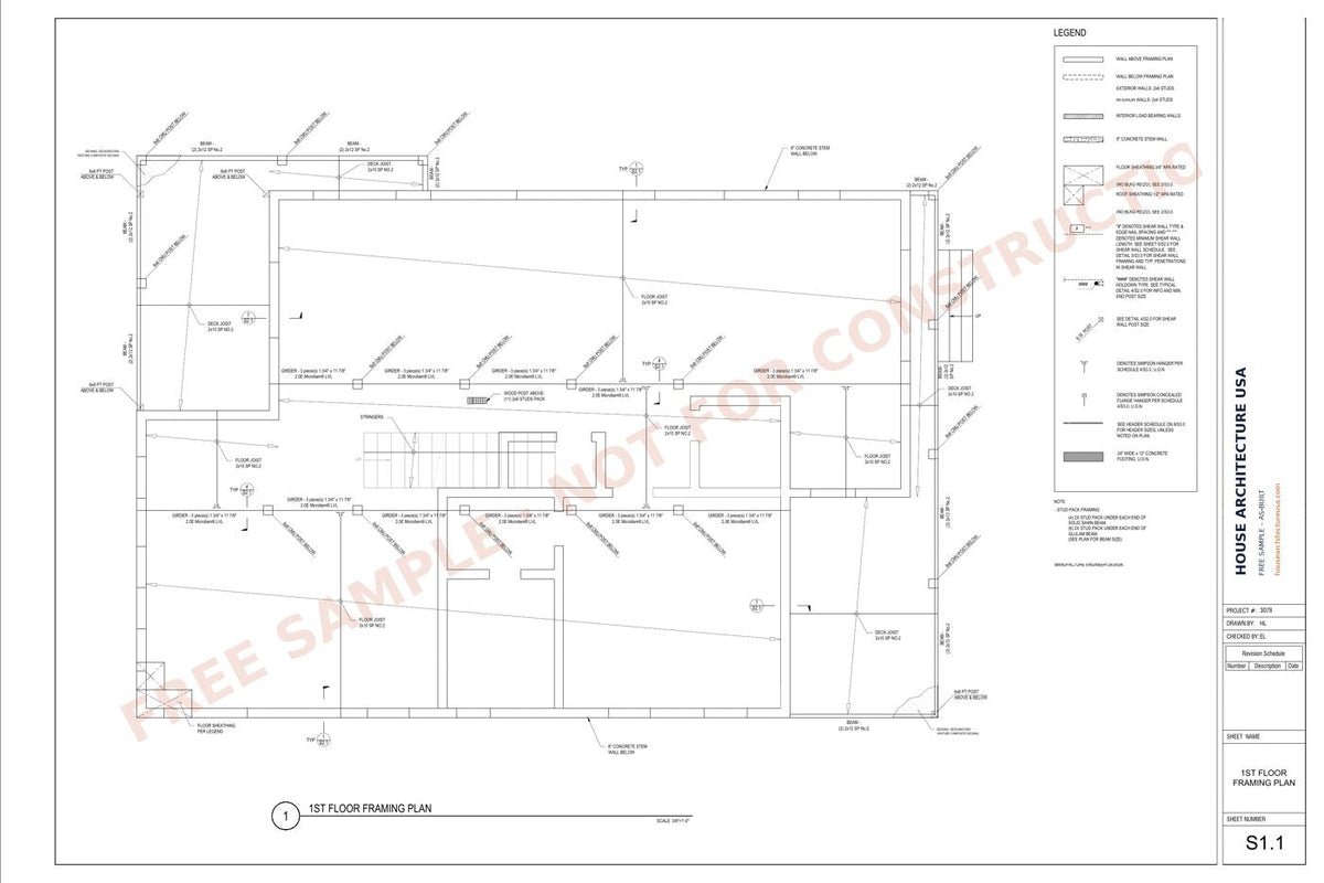As-Built Drawing sample sheet