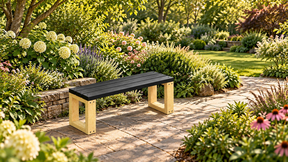 Backless Garden Bench Plans Free Download (PDF)