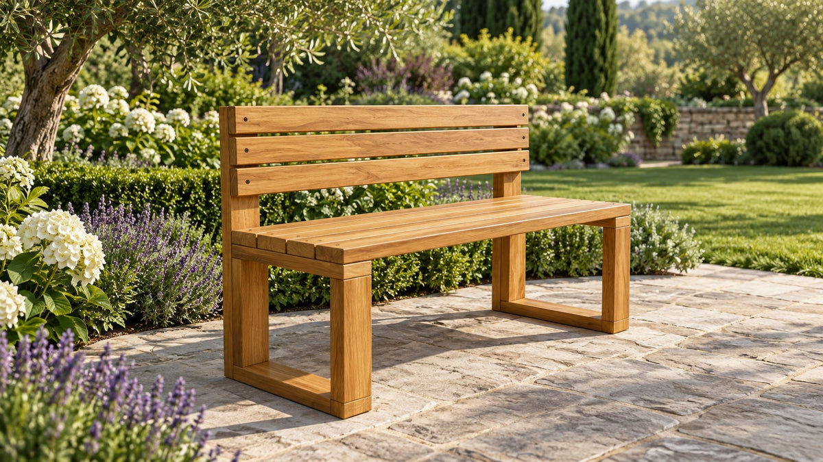 Garden Bench with Backrest Plans Free Download (PDF)
