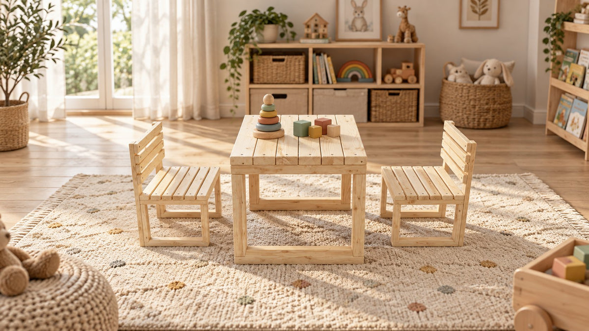 Toddler Table and 2 Chairs Plans Free Download (PDF)