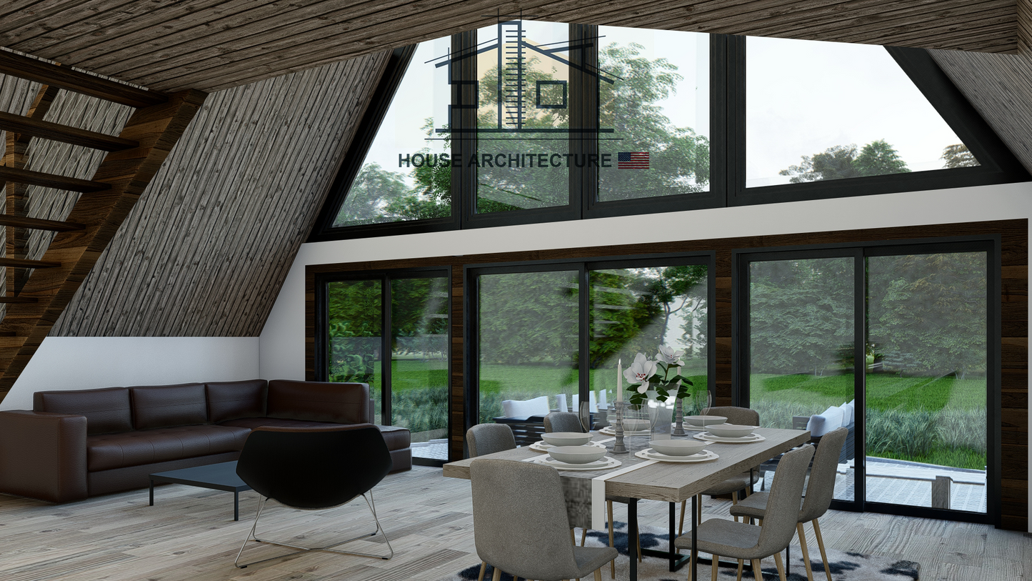 Amazing A Frame House 29'x32'