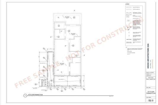 ADU Permit Drawing sample sheet