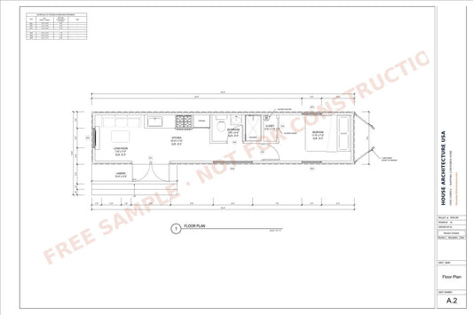 Shipping Container Permit Drawing sample sheet