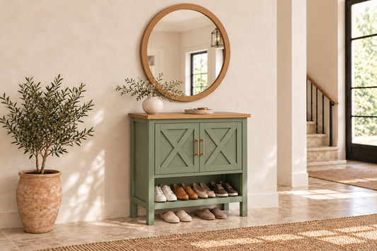 Farmhouse Shoe Cabinet Plans Free Download (PDF)