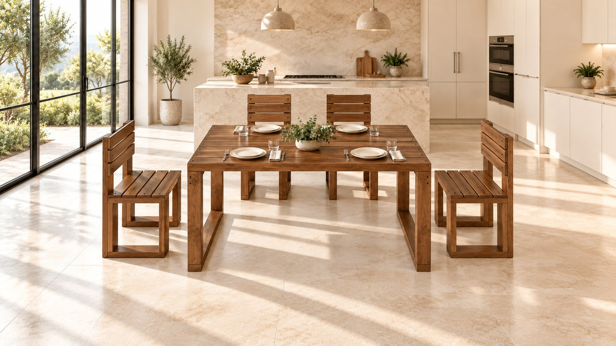 Dining Table and 4 Chairs Plans Free Download (PDF)