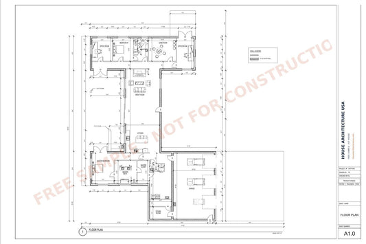 ICF House Permit Drawing sample sheet