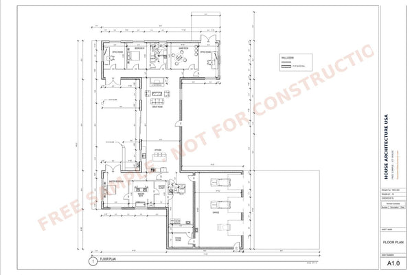 ICF House Permit Drawing Free Download