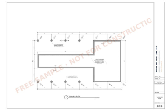 Pole Barn & Detached Garage Permit Drawing sample sheet
