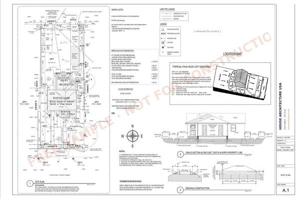 Site Plan for Permit Free Download (Sample Plot Plan)