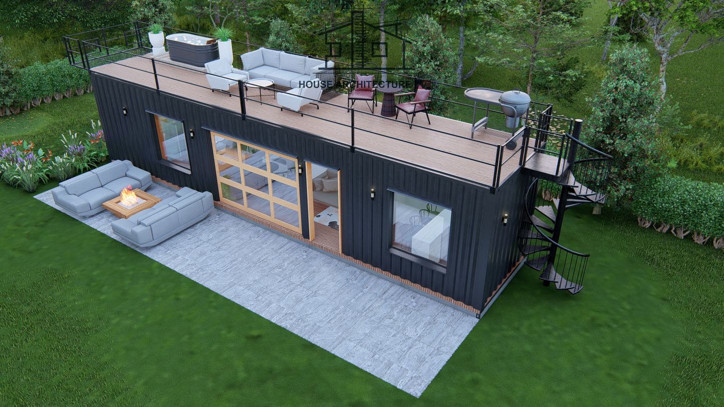 SC0003: Luxury Shipping Container 8x40ft