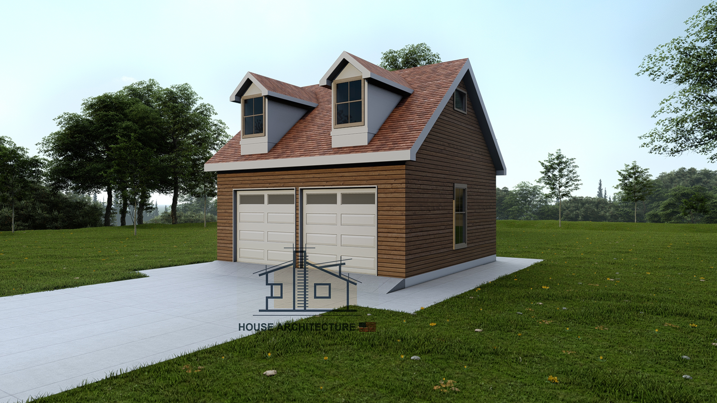 GB0001: Garage House 24'x24'