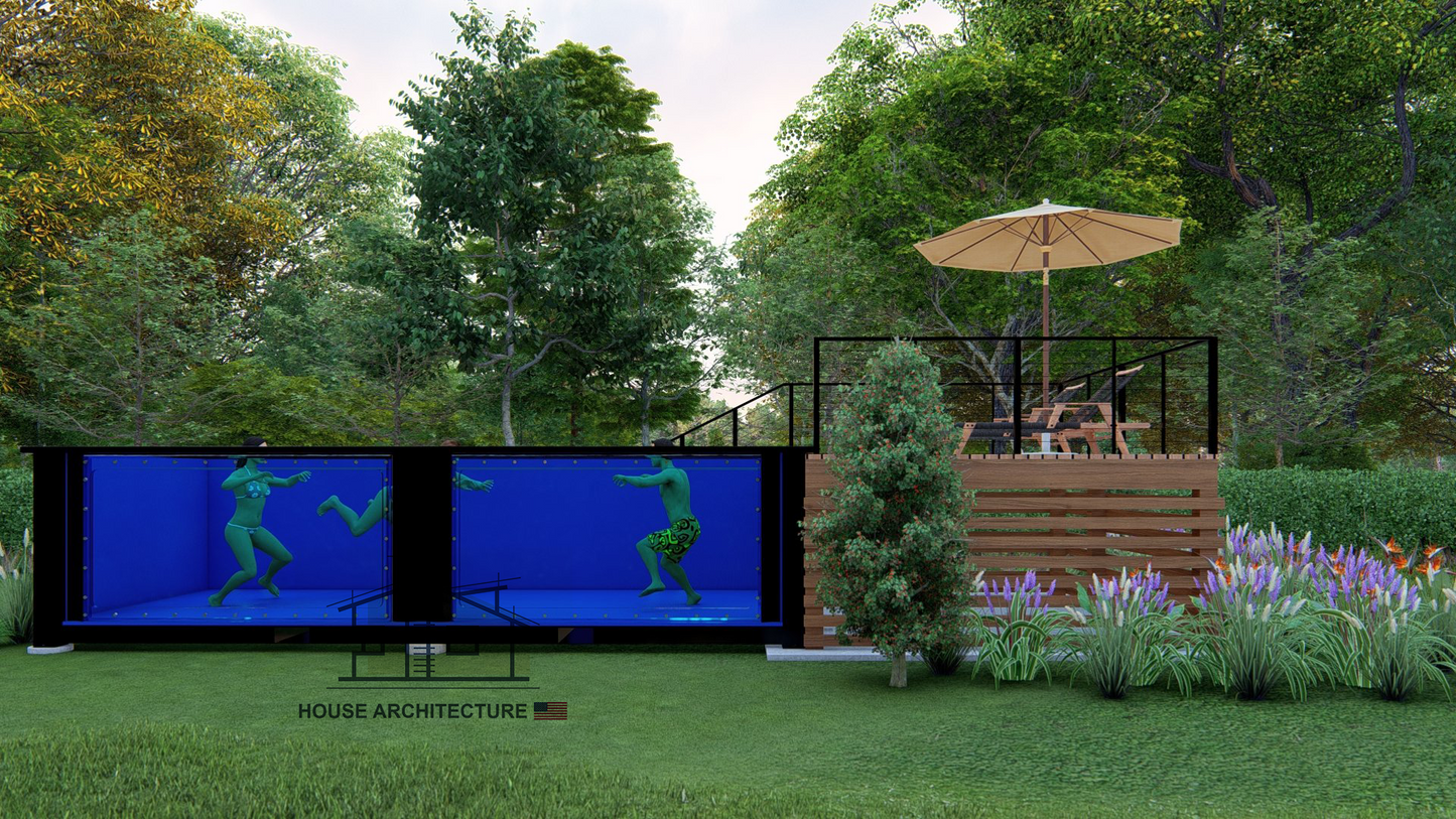 SC0007: 20 Shipping Container Pool Plans