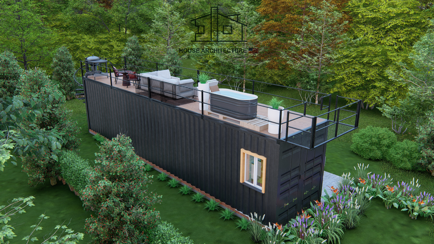 SC0003: Luxury Shipping Container 8x40ft