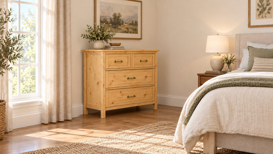 4-Drawer Chest Dresser 17" x 37" x 35" – rendering