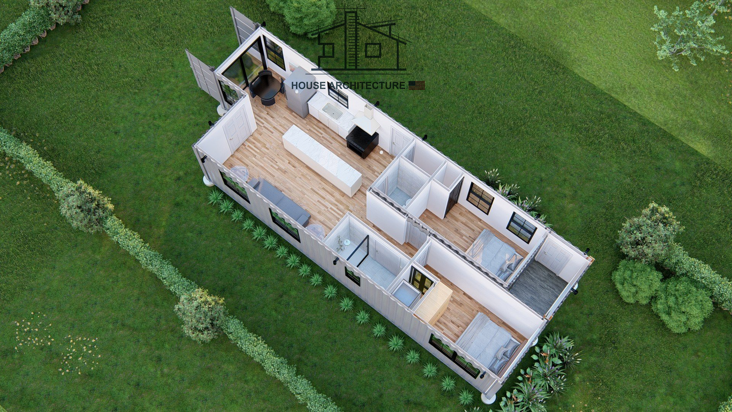 SC0004: 2x40 Foot Shipping Container House