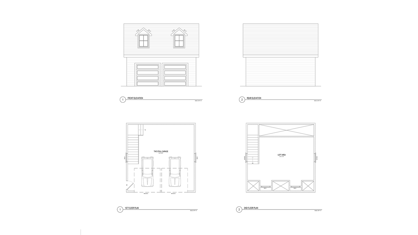 GB0001: Garage House 24'x24'