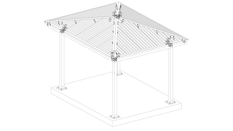 Steel Pergola In Texas