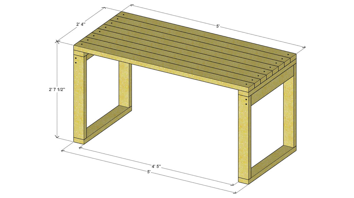 Haven Dining Table & 4 Chairs Plan – table 3d view drawing