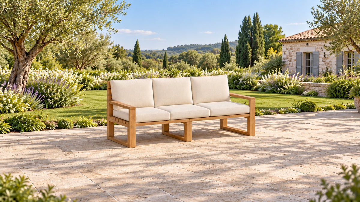 Modern Outdoor Sofa 79" x 27.75" x 36" – rendering