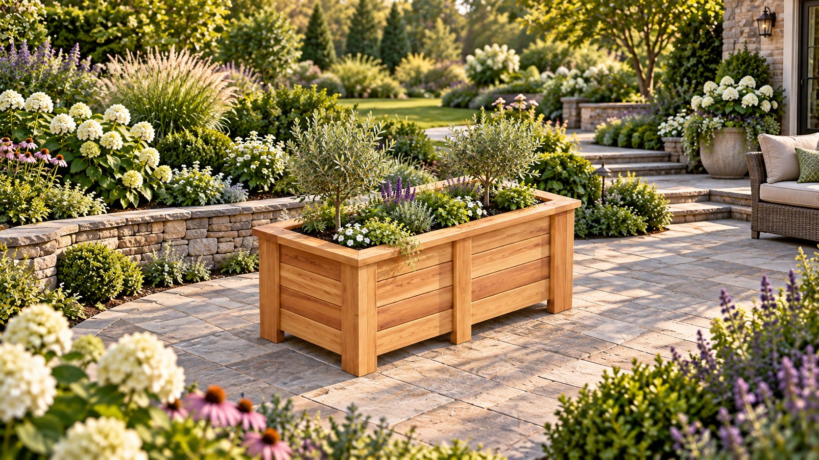 Raised Garden Bed 55" x 31" x 25.5" DIY plan