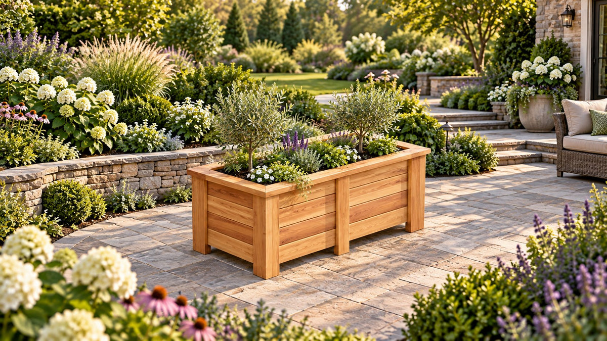 Raised Garden Bed 55" x 31" x 25.5" – rendering