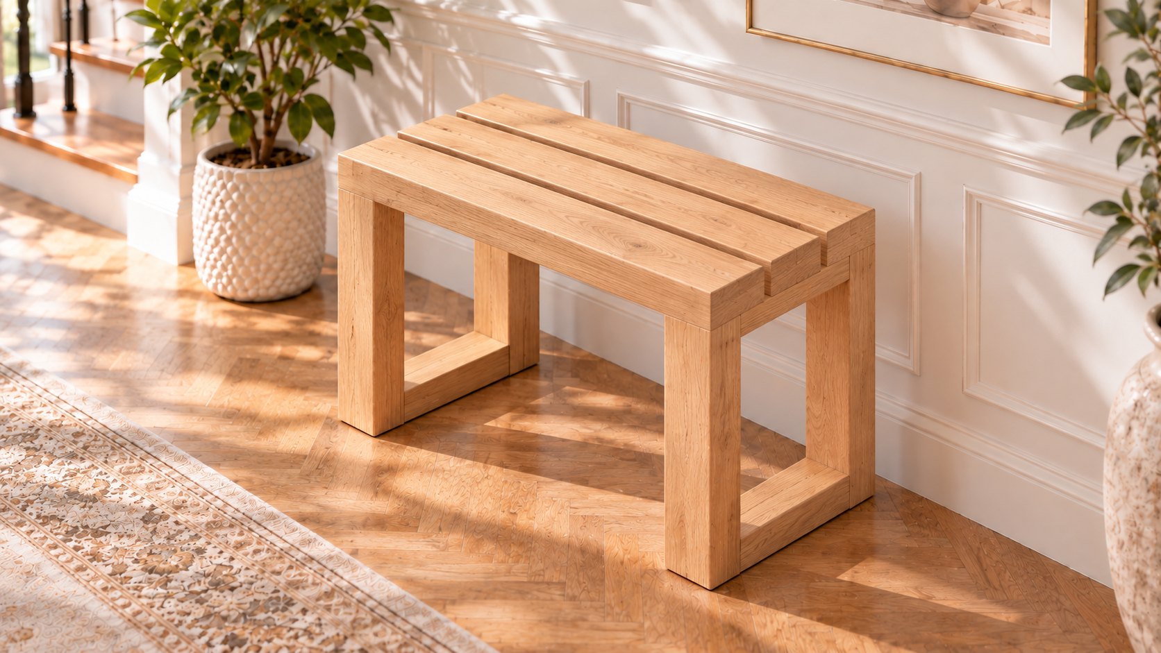 Small Dining Bench 18" x 12" x 18" DIY plan